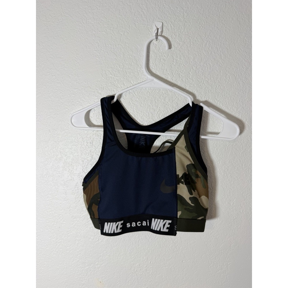 Sacai x Nike FA19 Hybrid Limited Collaboration Bra Blue Black Camo Size Large